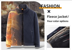 Men’s Thick Fleece Jacket – Warm Winter Outdoor Coat