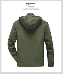 Men’s Gorpcore Tactical Jacket – Waterproof Military Windbreaker