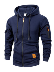 2025 Autumn Men’s Slim Fit Zipper Hoodie Jacket