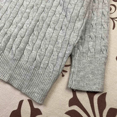 Women’s Autumn Knitted Sweater – Oversized Round Neck Pullover with Embroidered Logo