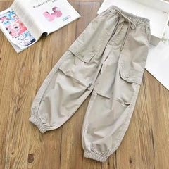 Kids Cargo Joggers – Light Breathable Casual Pants for Autumn & Summer
