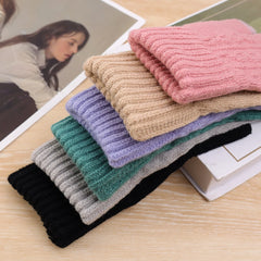 Winter Touchscreen Full-Finger Gloves – Warm Fleece Knit Gloves for Men & Women