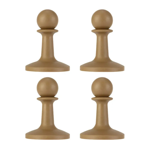 4pcs Camping Tent Poles with Lightning Caps – Durable Canopy Support Set