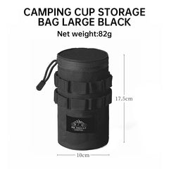 Outdoor Tactical Water Cup Storage Bag – 600D Oxford Cloth Travel Organizer
