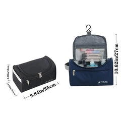 Leather Travel Toiletry Bag – Hanging Dopp Kit for Men & Women