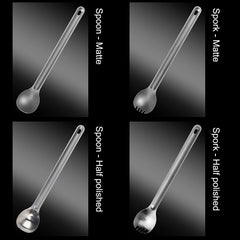 Titanium Long Handle Spork – Lightweight Camping & Backpacking Cutlery