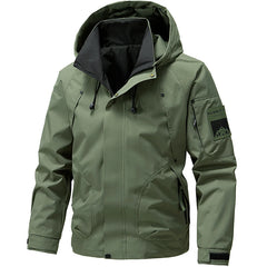 Men’s Waterproof Softshell Hooded Jacket – Outdoor Windbreaker