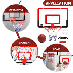 Adjustable Kids Indoor Basketball Hoop – Wall-Mounted Safe Play Set