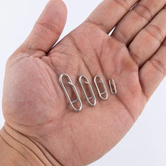 50-Pcs Stainless Steel Fishing Snap Clips
