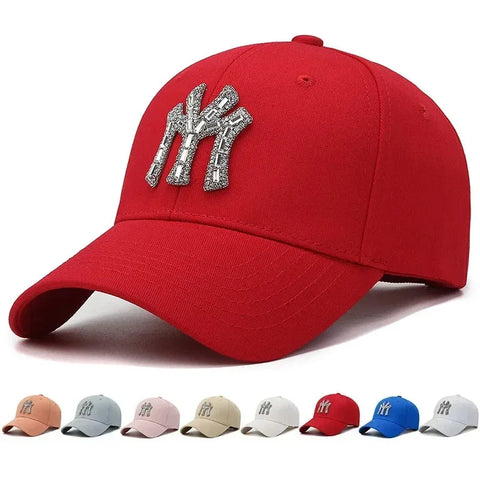 Women’s Rhinestone Baseball Cap – Fashion Casual Sunshade Hat