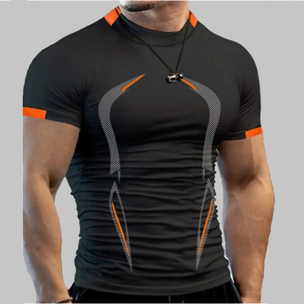 Men’s Summer Quick-Dry Sports T-Shirt – Breathable Training Top