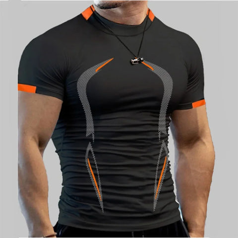 Men’s Summer Quick-Dry Sports T-Shirt – Breathable Training Top
