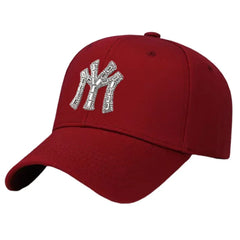 Women’s Rhinestone Baseball Cap – Fashion Casual Sunshade Hat