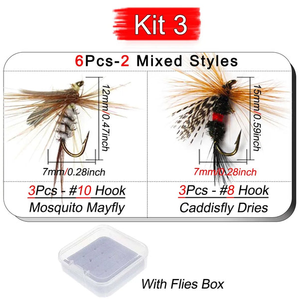 Mixed Fly Fishing Lures 6pcs