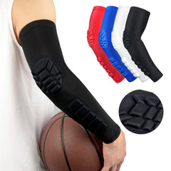 Padded Compression Arm Sleeve – Elbow Protector for Sports (1 Pc)