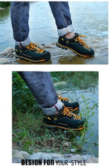 Men’s Waterproof Hiking Shoes – Anti-Collision Outdoor Climbing & Casual Sneakers