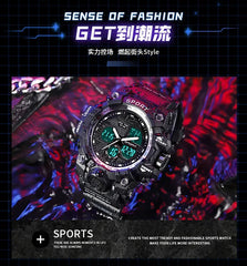 Teenage Men’s Glow Sports Watch – Trendy Electronic LED Watch