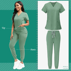 Unisex Medical Scrubs Set – High-Quality SPA, Clinic, and Veterinary Work Uniform