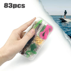 Multi-Lure Fishing Kit with Tackle Box – 83 to 409pcs