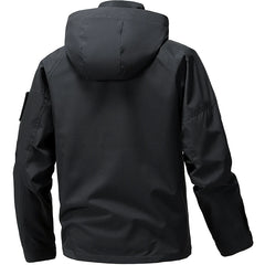 Men’s Waterproof Softshell Hooded Jacket – Outdoor Windbreaker