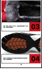 Men’s Winter Snow Shoes – Warm Leather Non-Slip Sneakers