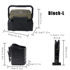 Large Multi-Function Fishing Box & Live Fish Bucket – Thickened Storage Tackle Organizer