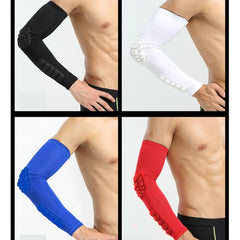 Padded Compression Arm Sleeve – Elbow Protector for Sports (1 Pc)