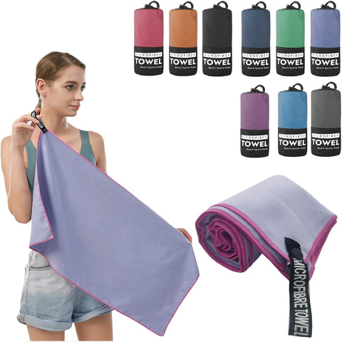 Quick-Dry Sports Towel 40x80CM – Camping, Gym, Yoga & Outdoor Fitness Towel