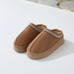 2025 Platform Fluffy Slippers – Unisex Winter Plush