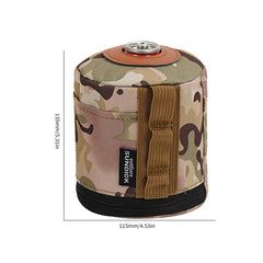 Camping Gas Can Protective Cover – Cotton Linen Anti-Fall Fuel Cylinder Storage Sleeve