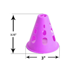 20/40/60PCS Colorful Windproof Training Marker Cones – Soccer, Skating & Multi-Sport Equipment