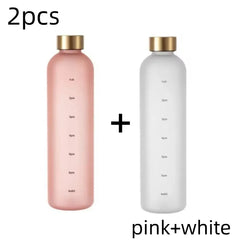 1L Motivational Sports Water Bottle – Portable & Reusable