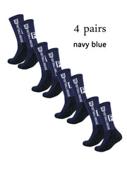 4 Pairs FS Mid-Tube Football Socks – Non-Slip & Breathable