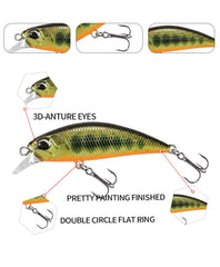 38mm Mini Sinking Minnow Fishing Lure