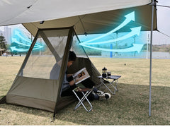 Airy Mesh Ultralight 1-Person Tent – Quick Setup Mosquito-Proof Camping Shelter