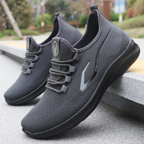 Men’s Lightweight Knitted Running Shoes – Breathable & Non-Slip Sports Sneakers