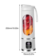 Portable Wireless USB Mini Juicer Blender 450ml Fruit Mixer Cup