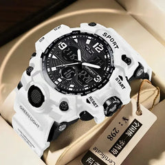 Teenage Men’s Glow Sports Watch – Trendy Electronic LED Watch