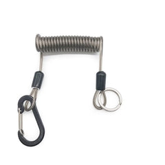 Elastic Coil Fishing Safety Lanyard – Lockable Heavy-Duty Stretch Rope