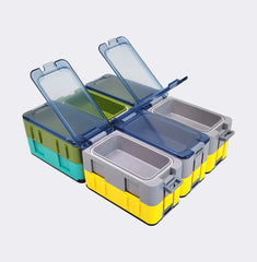 15pcs Portable Fishing Tackle Storage Boxes – Mini Lure & Hook Organizer Set