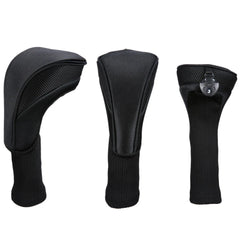 3-Piece Golf Club Head Covers – Wood Driver & Fairway