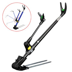 Stainless Steel Telescopic Fishing Rod Holder – Dual-Purpose Bracket (1.7M/2.1M/2.4M)