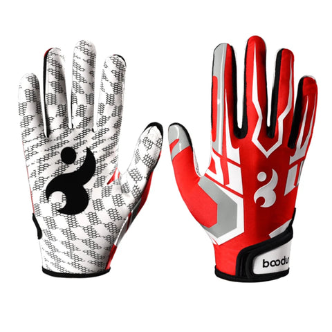 Padded Football Gloves – Adhesive Grip for Indoor & Outdoor Sports