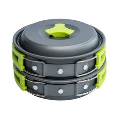 Camping Cookware Set – Portable Backpacker’s Outdoor Cooking Kit with Tableware & Storage Bag