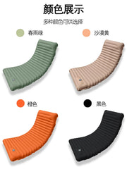 Ultralight Folding Camping Sleeping Pad with Pillow – Inflatable Air Mat for Outdoor Travel, Beach & Hiking