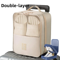 High-Quality Portable Travel Shoe & Clothes Bag – Double/Single Layer Organizer