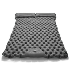 Ultralight Folding Camping Sleeping Pad with Pillow – Inflatable Air Mat for Outdoor Travel, Beach & Hiking