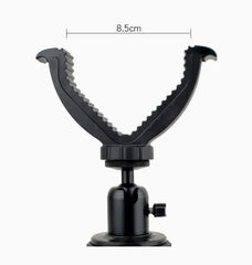 Aluminum Adjustable Rifle Rest Tripod – 360° Rotating V-Yoke Shooting Stand