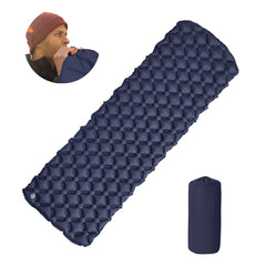 Ultralight Folding Camping Sleeping Pad with Pillow – Inflatable Air Mat for Outdoor Travel, Beach & Hiking