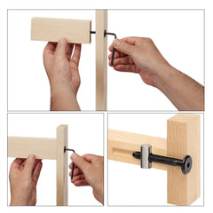 2-in-1 Doweling Jig & Drill Guide – Woodworking Hole Punch Locator